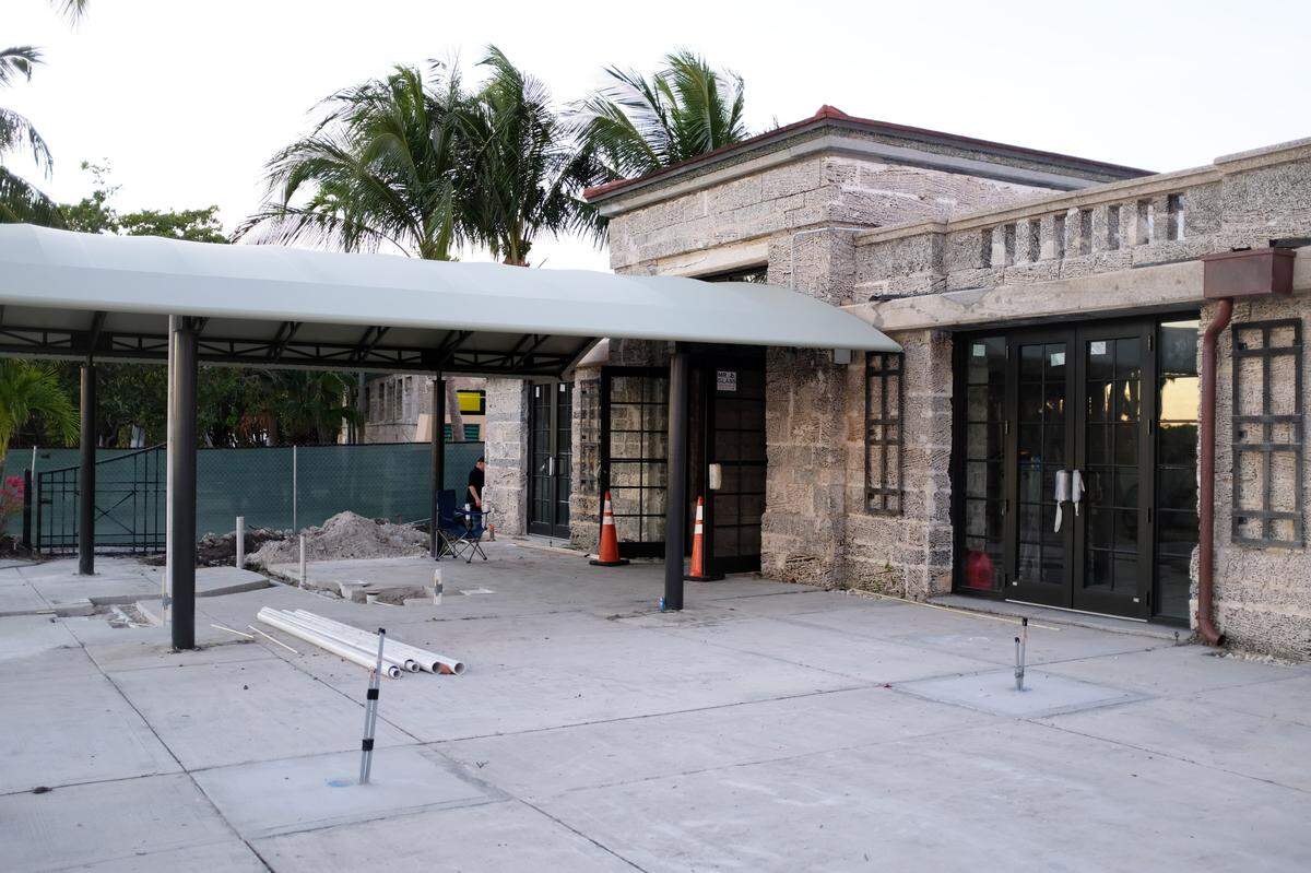 The new patio at Red Fish restaurant will expand the seating to more than 150 people, most of it outdoors.