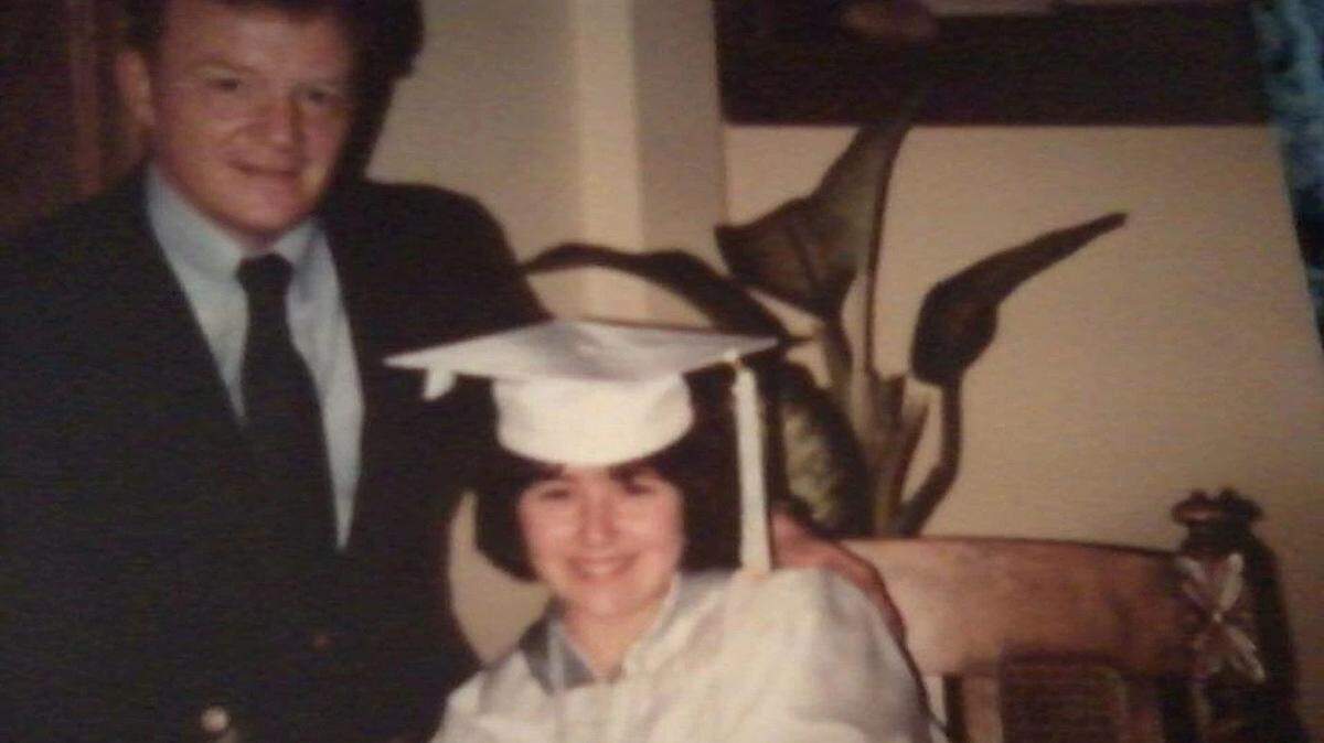 Columnist Christine Flowers with her father, who died at 42.