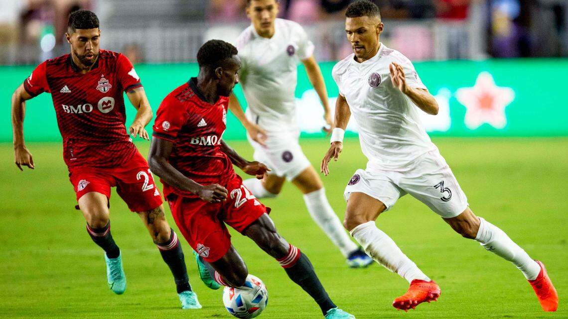 Inter Miami CF defender Kieran Gibbs (3) is back at training after recovering from a preseason hamstring injury and November back surgery for a herniated disc. Hamstring injuries are common in soccer, track, football and basketball, along with running.