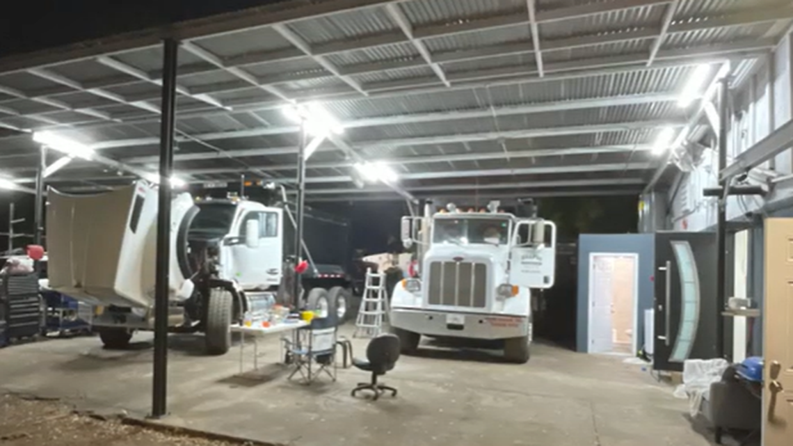 Detectives discovered the fleet of stolen dump trucks March 18, when they searched a business in the 4700 block of Hubert Avenue in Tampa, officials say.