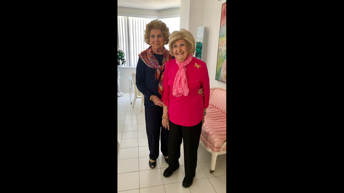 Mazie Ford at 111 years old with her daughter, Johann Levinson, of Pompano Beach. Mazie was a resident of Hallandale Beach. She was born in Philadelphia on June 28, 1906.