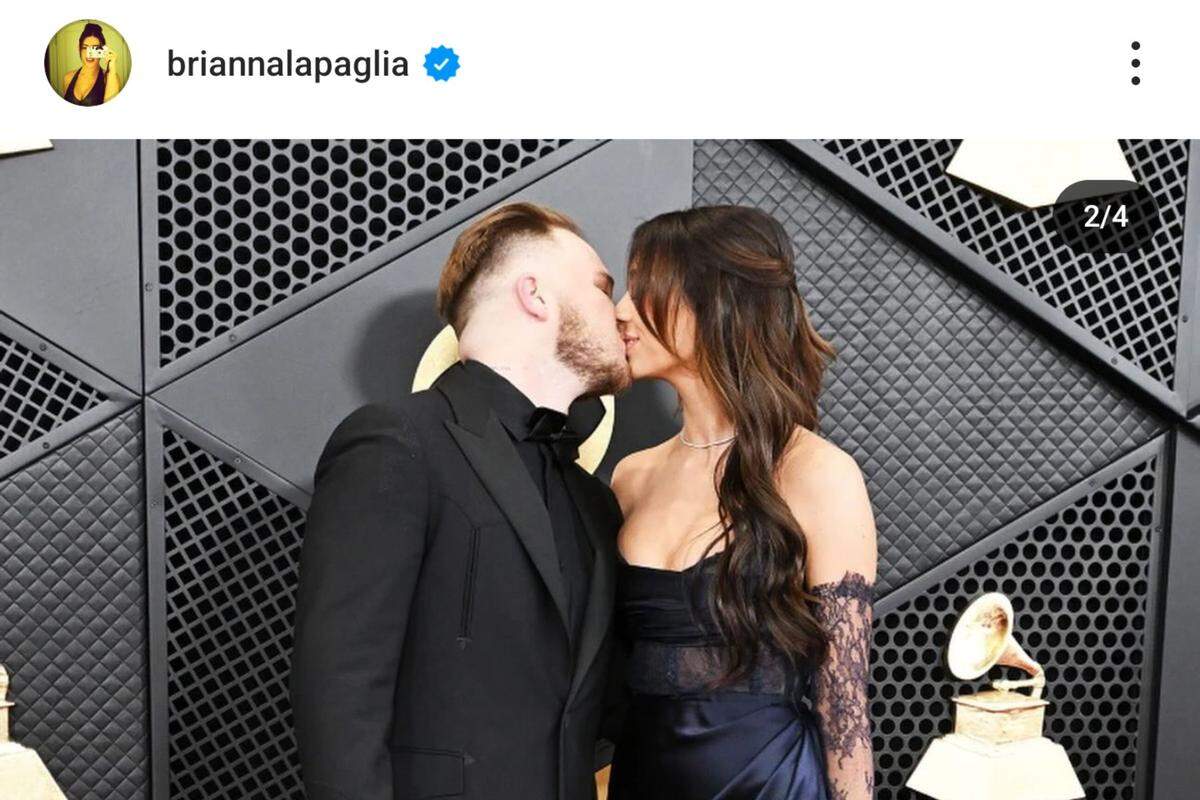 brianna lapaglia and zach bryan kissing