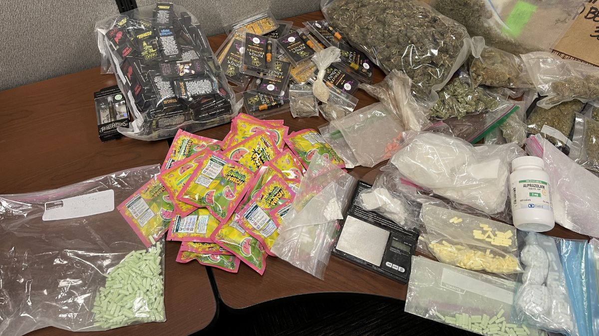 Some of the drugs Broward Sheriff’s Office says they found in Louis Younglove’s possession.