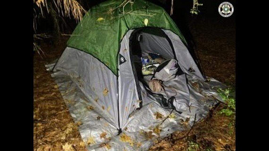 A Louisiana man is accused of leaving a 14-year-old girl in a wooded area with a tent after engaging in sexual acts with her, deputies said.