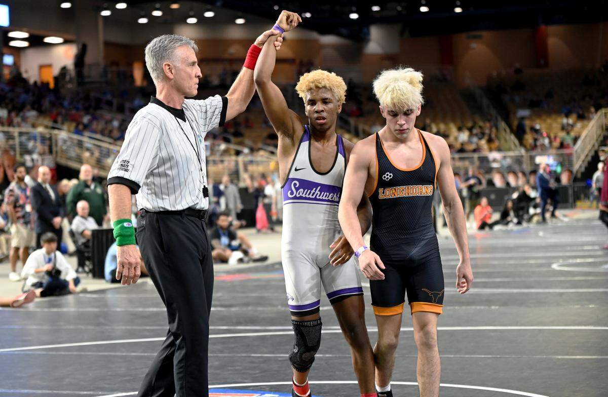 Southwest junior wrestler Lazaro Soto won the Class 3A 120-pound state title on Saturday at Silver Spurs Arena in Kissimmee.