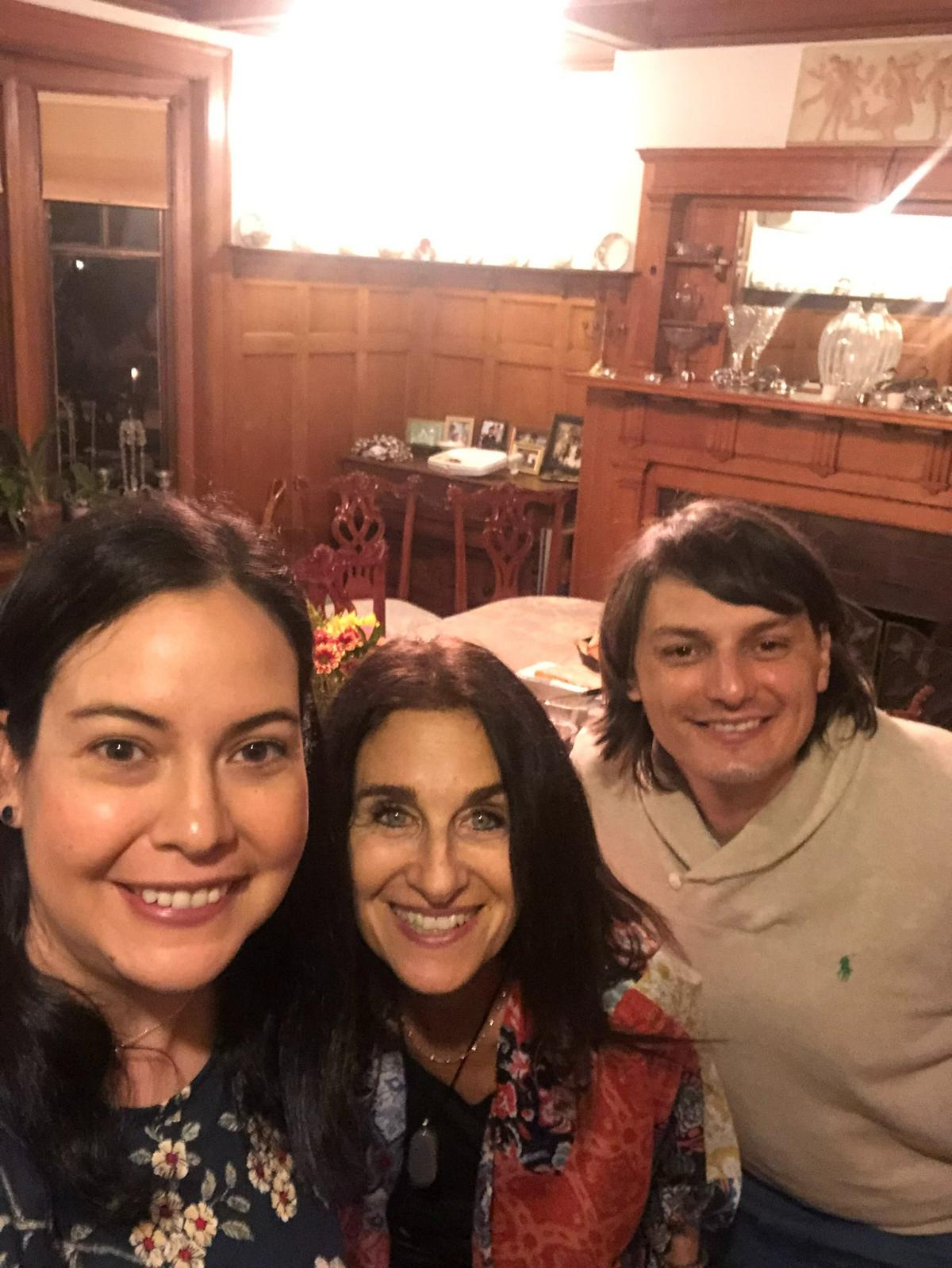 Susana Orrego, Carol Lesser and Orrego’s husband Edward.