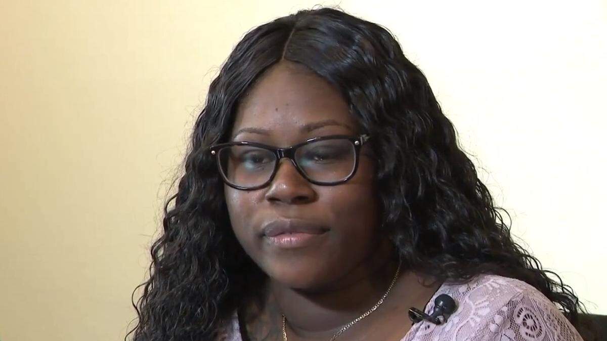 Tiesha Davis, a single mother of three, says she was told in January 2018 her lease would not be renewed at her apartment at the Sorrento Rental Community in Miramar because she didn't provide an ultrasound image to her landlord when she was pregnant at the time she signed her lease in September 2017. Davis spoke about her lawsuit against the management company with WPLG Local 10 News in this screen grab from a broadcast on May 1, 2018.