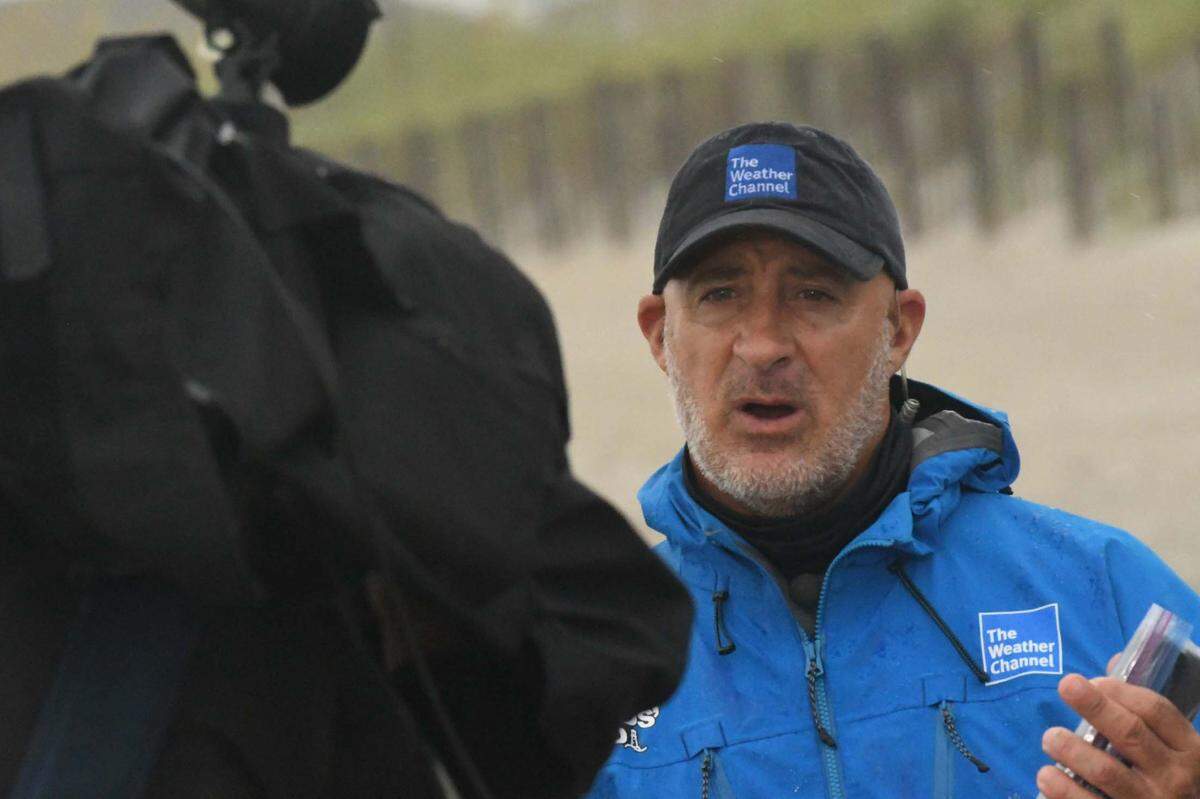 Weather Channel meteorologist Jim Cantore