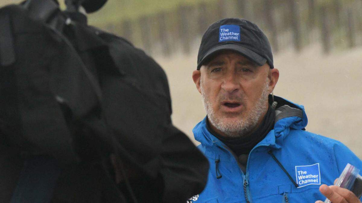 Weather Channel meteorologist Jim Cantore