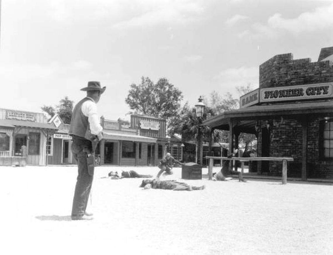 A western scene from Pioneer City in Davie.