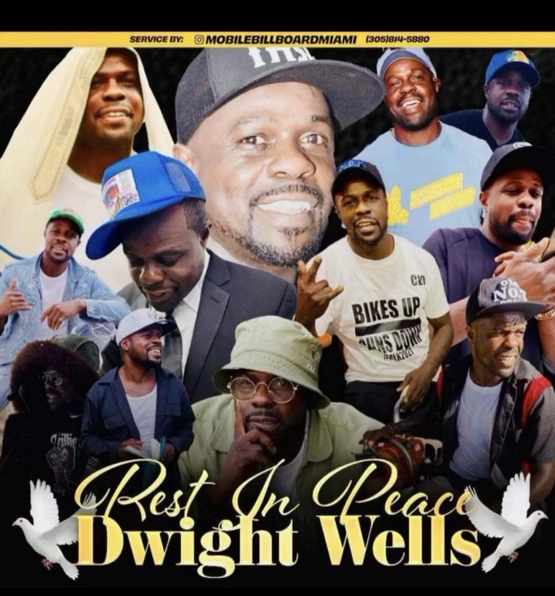 Activist Dwight C. Wells was killed outside his restaurant, Winning and Won Turkey Legs in Liberty City, on Friday night while playing dominoes, police said.