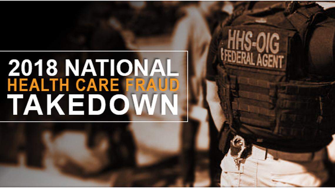 Federal agents with Health and Human Services, the FBI and IRS carried out a nationwide takedown of healthcare fraud offenders in June.