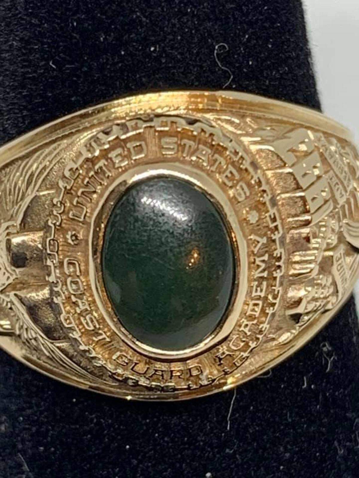 A treasure hunter in Key West found this Coast Guard class ring at a local beach. A man lost it 30 years ago in the water.