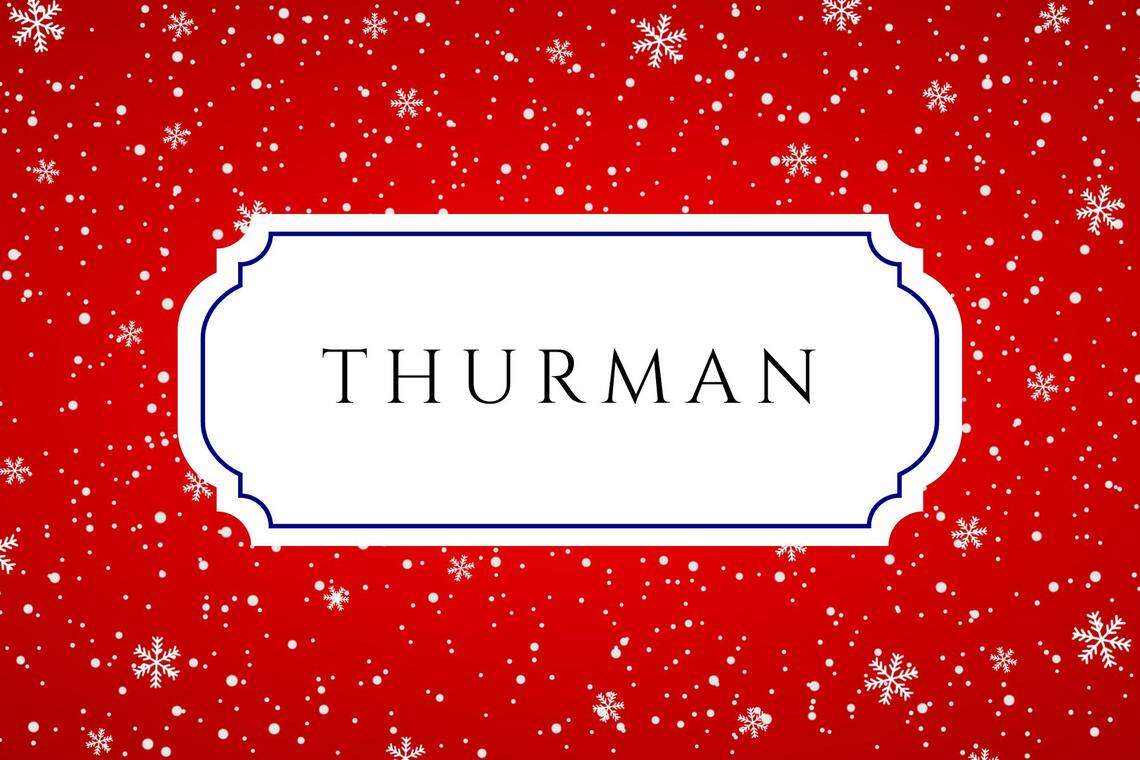 christmas baby names thurman