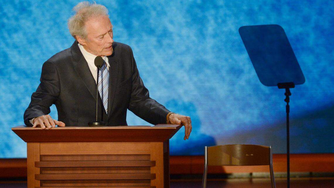 In 2012, the Republican National Convention was held in Florida, where actor Clint Eastwood talked to a chair.