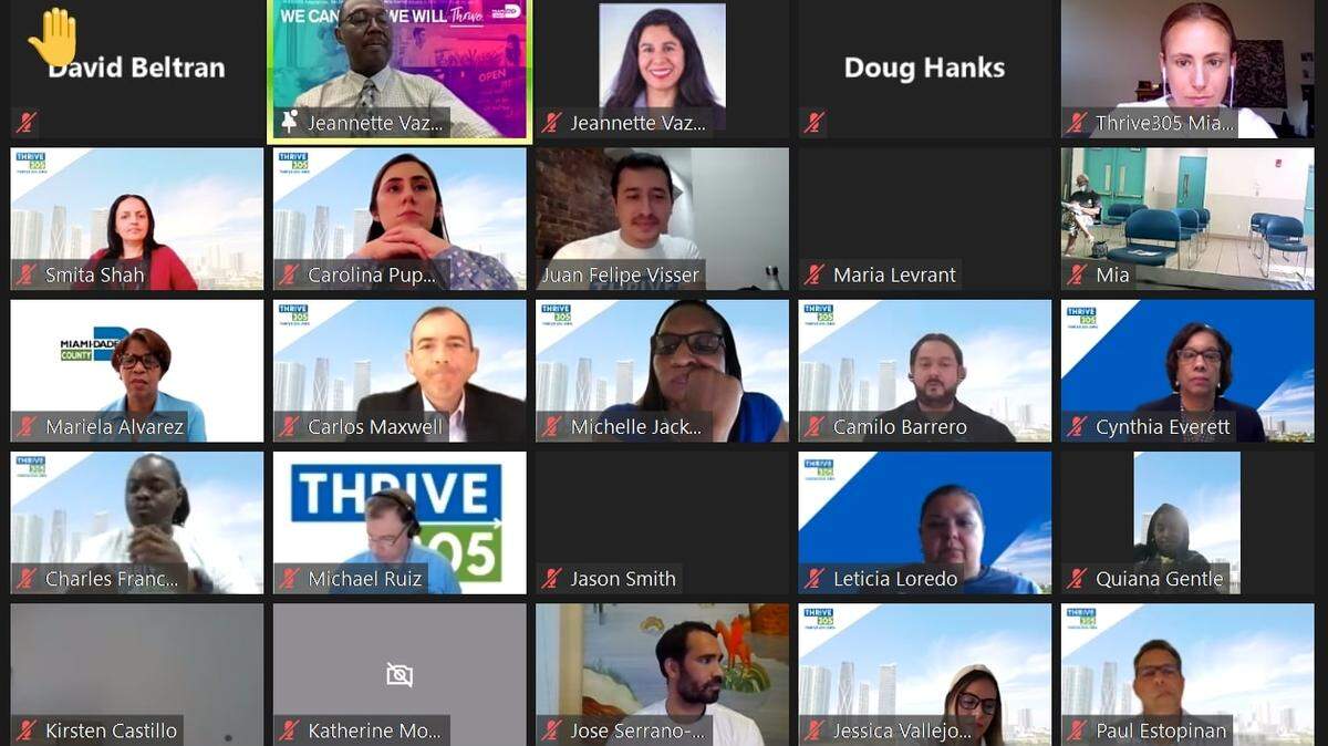 Monday’s Thrive305 online session included discussions on public safety and parks in Miami-Dade County. Similar forums are scheduled for 6 p.m. each night through Thursday, April 15, 2021.