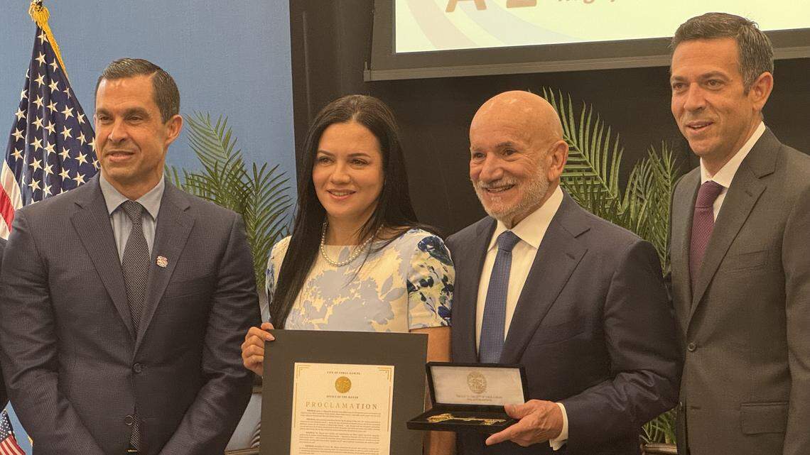 Retiring Jackson Health CEO receives the key to Coral Gables, other honors