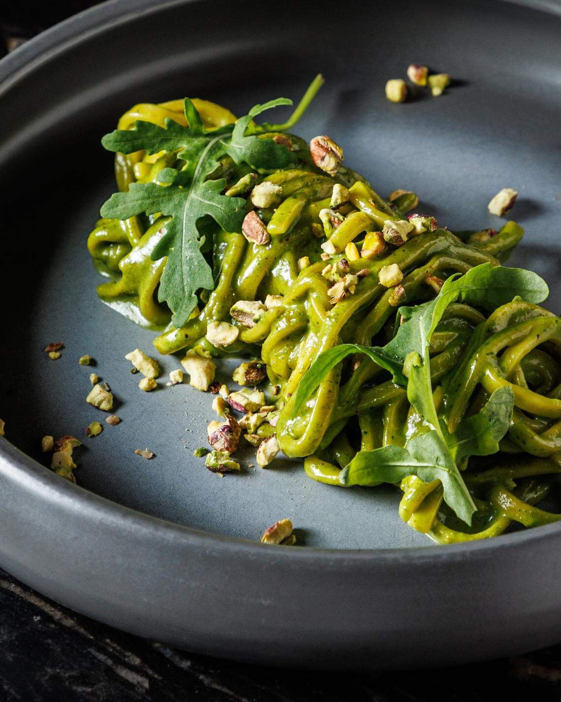 Pistachio pesto at Sparrow Italia, the celebrity-magnet restaurant from London now open in Wynwood.