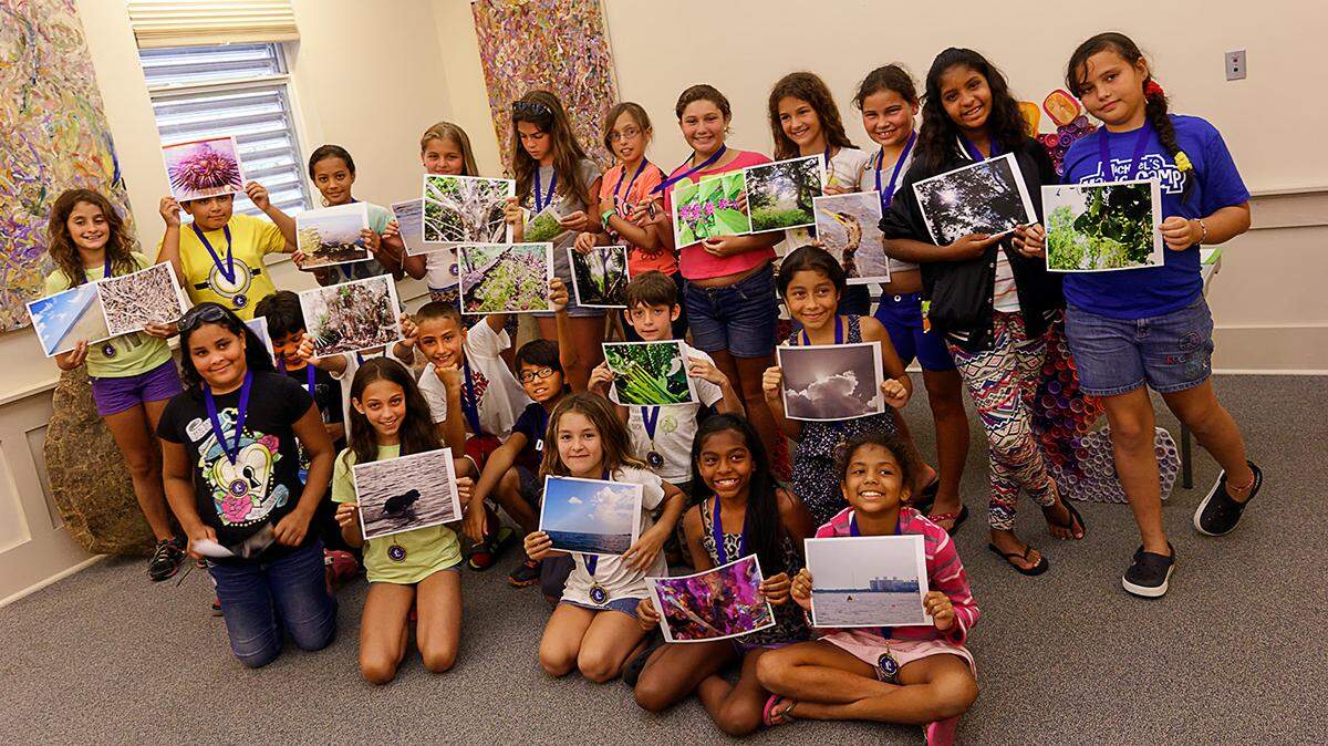 Fourth-grade students of Morningside K-8 Academy, whose photos are to be displayed by Sept. 7 during Coral Gables Museum’s Gallery Night.