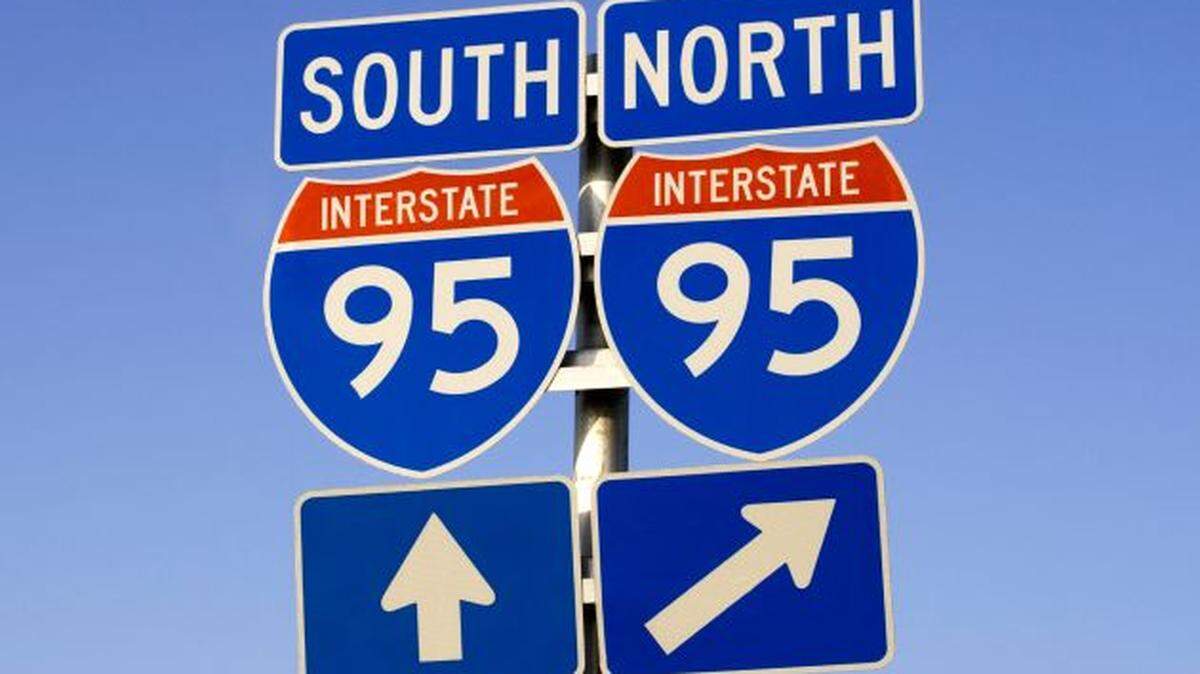 Interstate 95 connects South Florida counties.