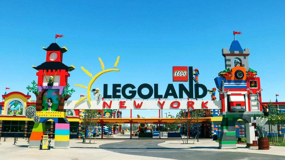 The entrance to Legoland New York.