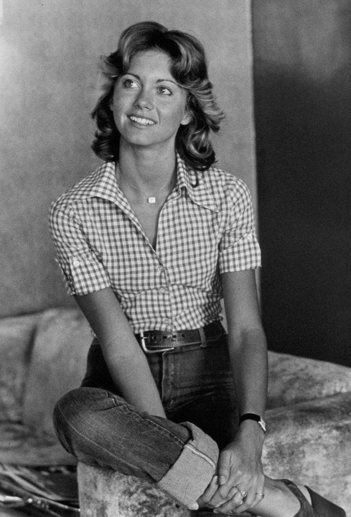 A file photo of Olivia Newton-John in Hollywood, Florida, from 1973.