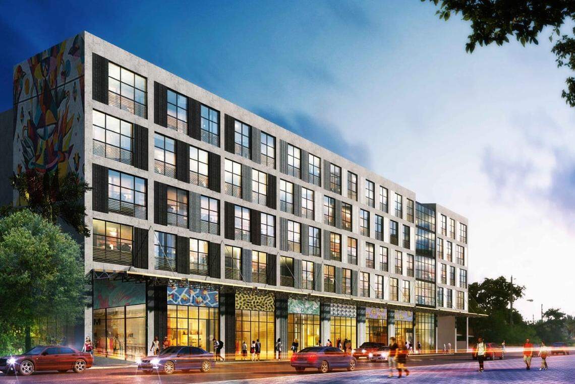 Architectural rendering of the project formerly known as The Bradley, a 175-unit residential building at 51 NW 26th Street by The Related Group and Block Capital Group.