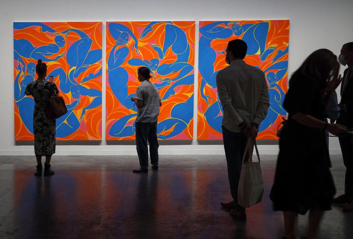Los amantes del arte se quedan perplejos por la obra de Tunji Adeniyi-Jones
