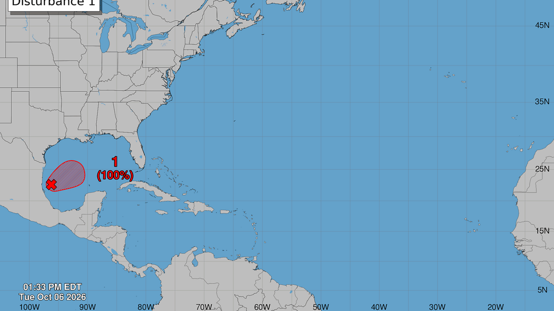 System brewing in the Gulf could become next named storm soon