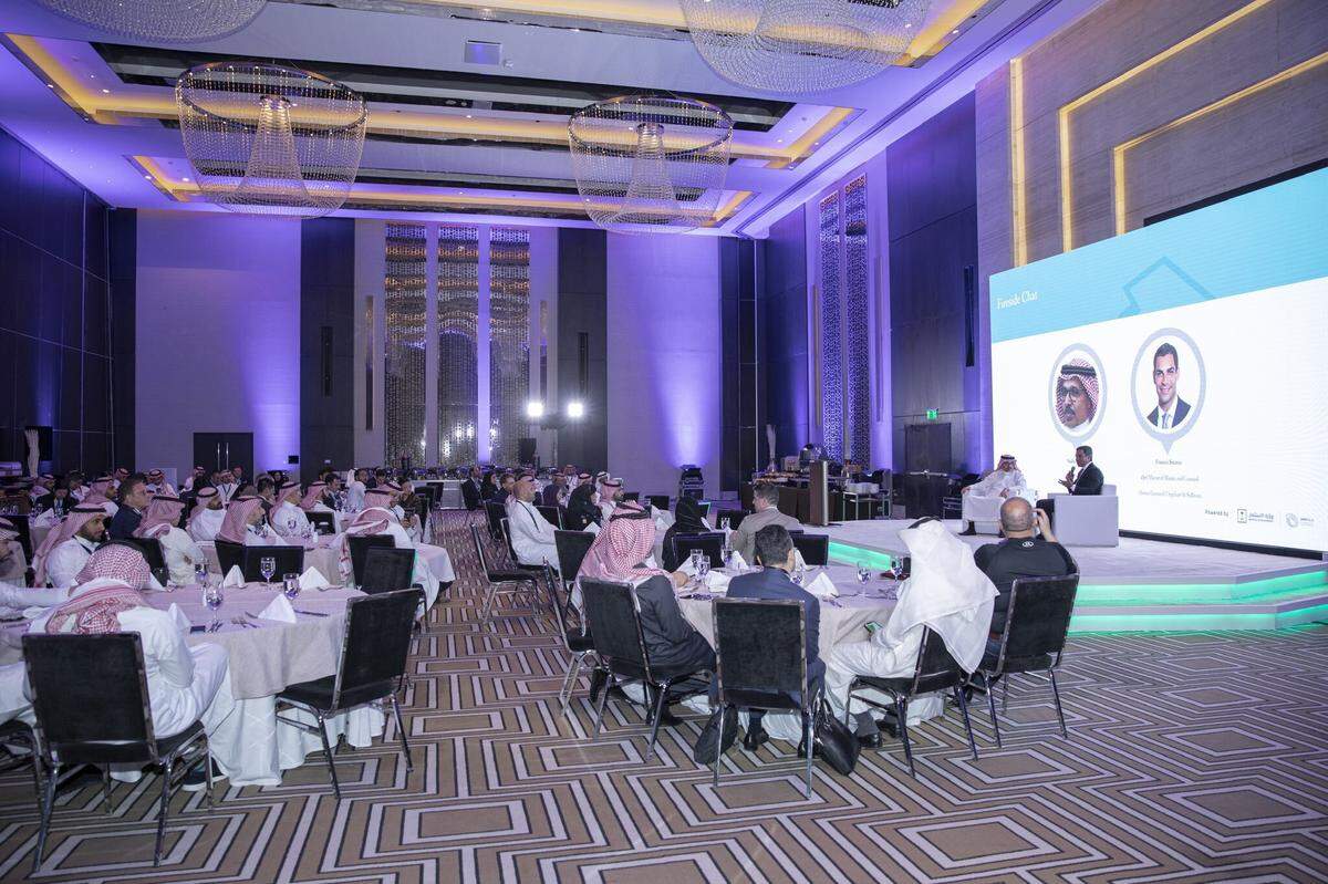 Mayor Suarez speaks at Catalyze Saudi conference in March of 2022. 