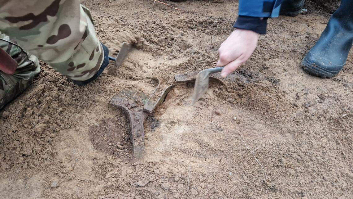 A metal detectorist discovered five rare Bronze Age weapons in Poland, officials said.