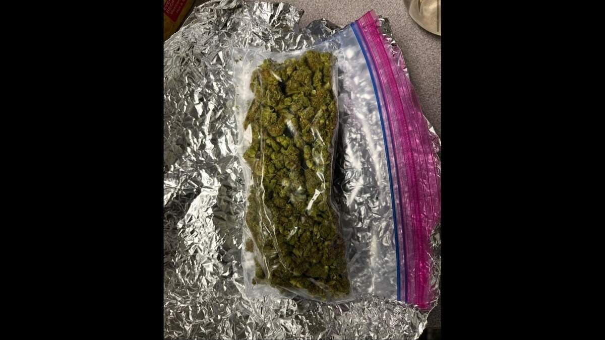 The marijiuana found inside the “burrito” meal, according to authorities.