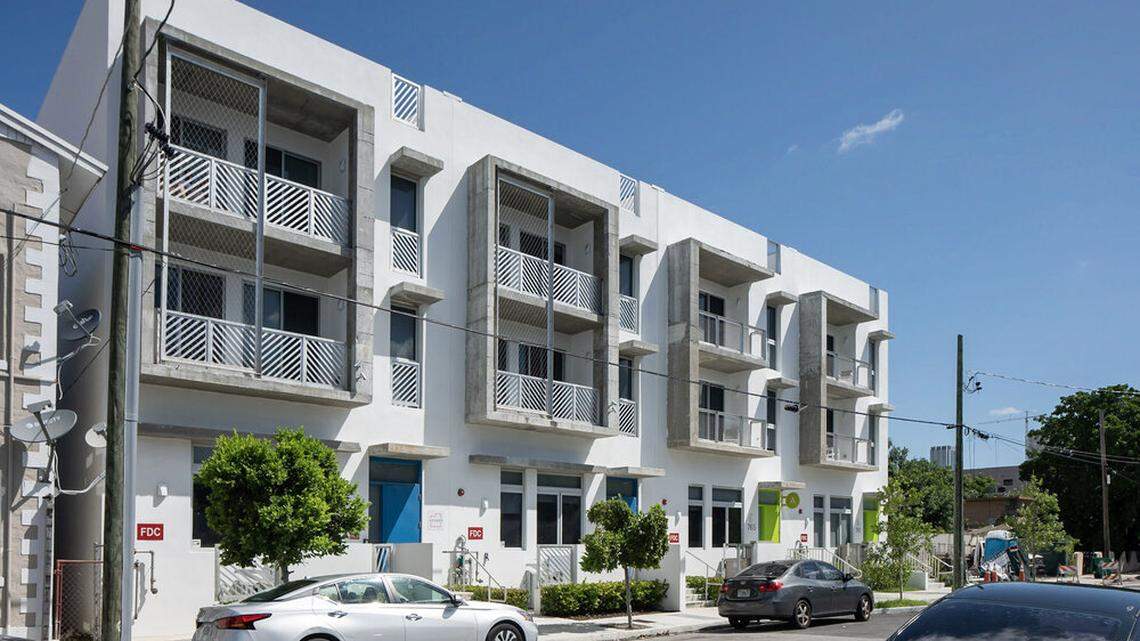 Tecela founder Andrew Frey built the townhouses at 771, 769 and 761 NW First St. shown above after the city eliminated its parking requirement for projects under 10,000 square feet.