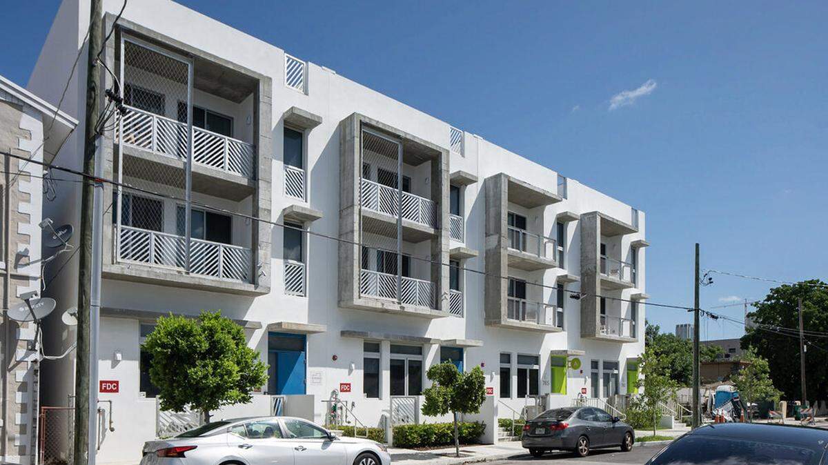 Tecela founder Andrew Frey built the townhouses at 771, 769 and 761 NW First St. shown above after the city eliminated its parking requirement for projects under 10,000 square feet.