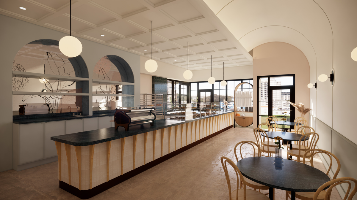 A rendering of the new Salty Donut coming to Coconut Grove.