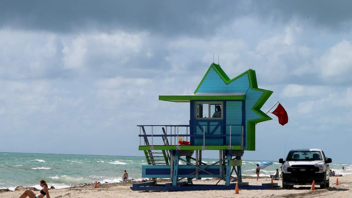 Archivo. Una jornada con vientos en la playa de North Beach.