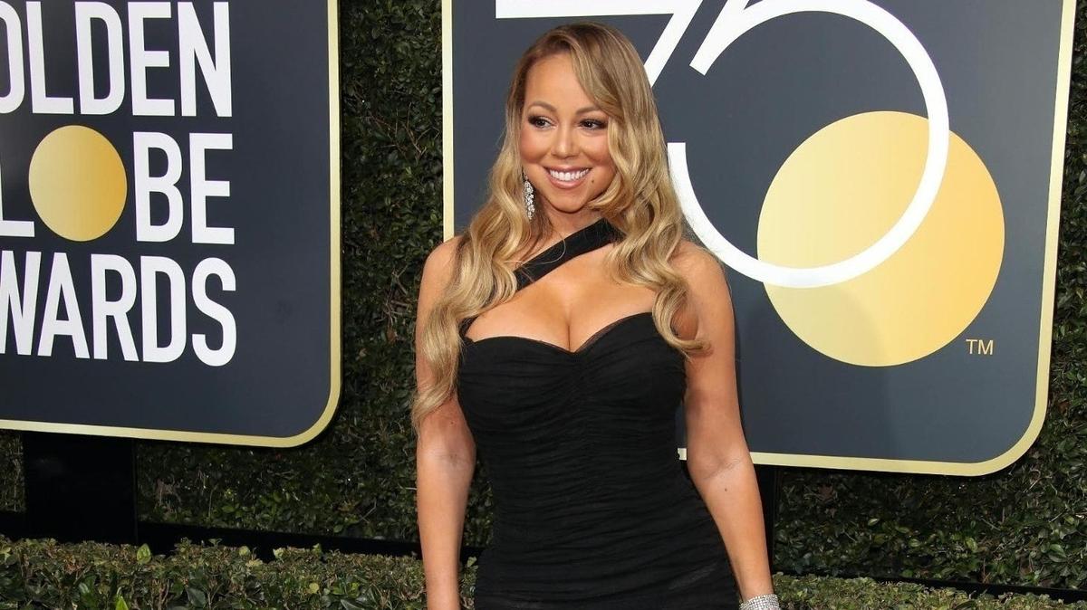 Jan 7, 2018; Beverly Hills, CA, USA; Mariah Carey arrives for the 75th Golden Globe Awards at the Beverly Hilton.
