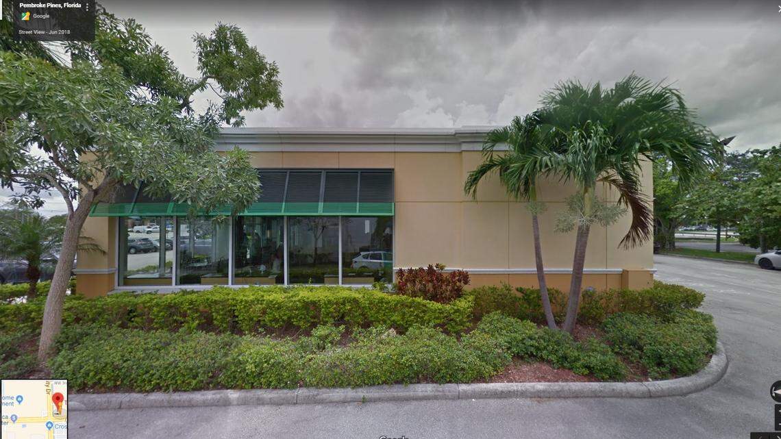 The TD Bank at 7999 Pines Boulevard. Pembroke Pines Police captured a bank robbery suspect after a silent alarm was triggered at this branch on Jan. 15, 2019.