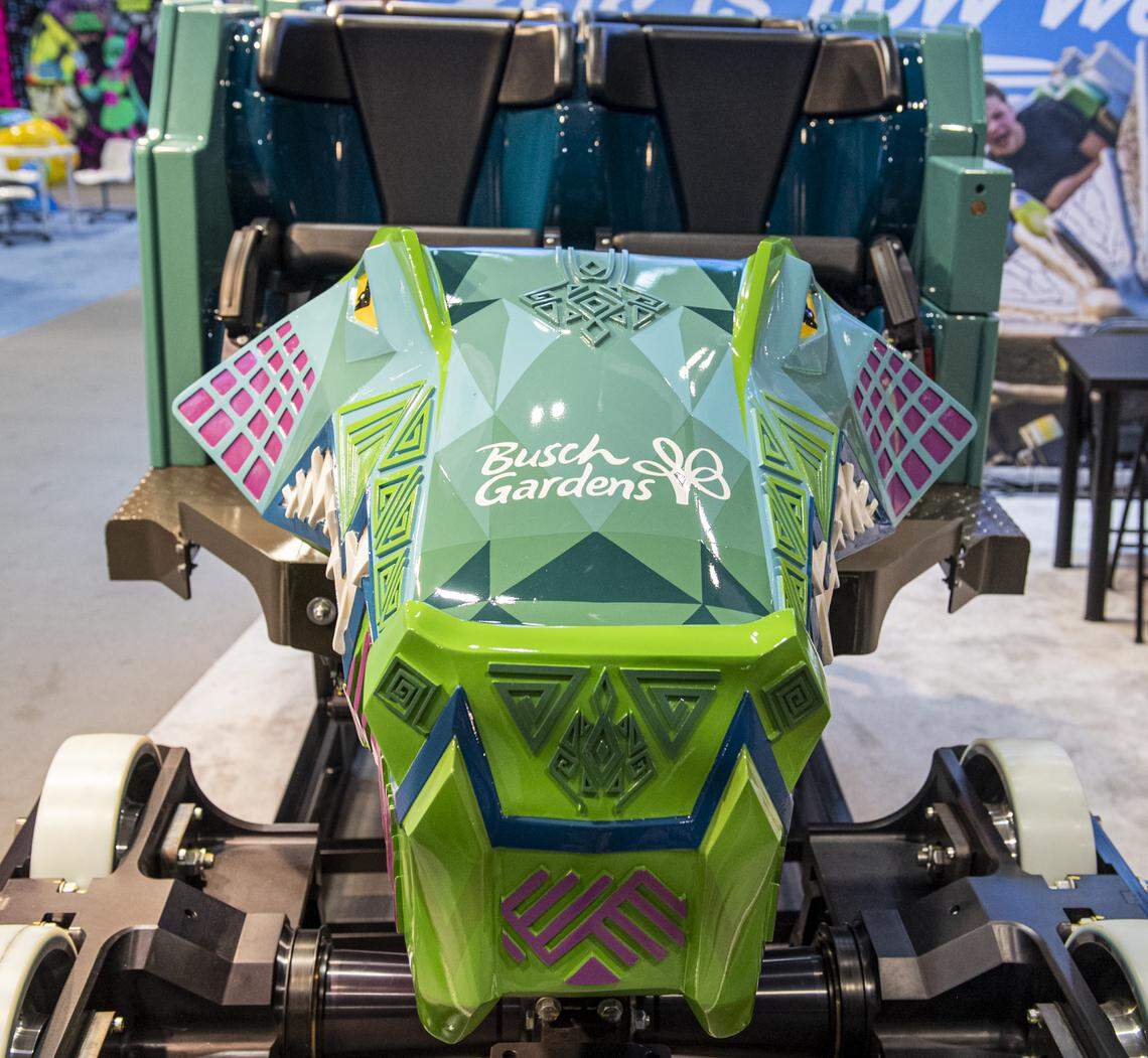 The ride vehicle for Iron Gwazi will represent a crocodile.