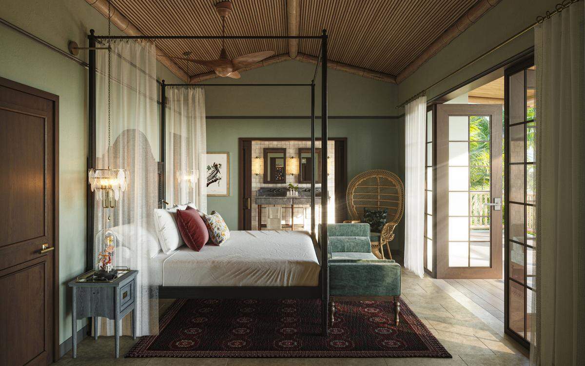 Little Palm Island has 30 thatched-roof bungalow-type suites.