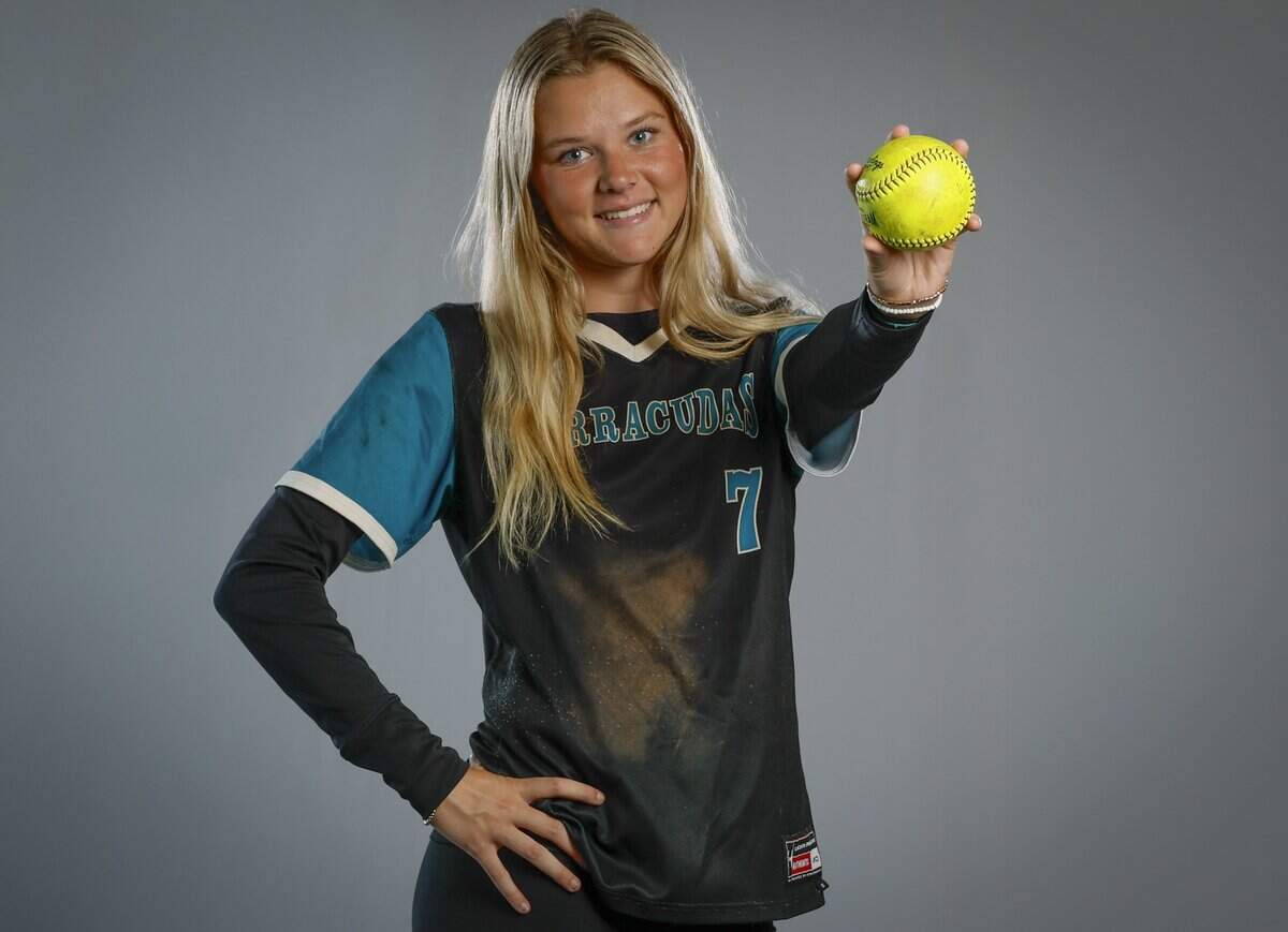 Coral Reef High School's softball player Quin Wylie photographed for Miami-Dade Players of the Year in Miami, Florida, on Thursday, May 28, 2026.