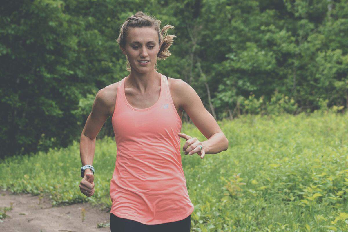 Marathoner Johanna Butler, who lives in Miami, is shown training. Photo by Michael Reeves.
