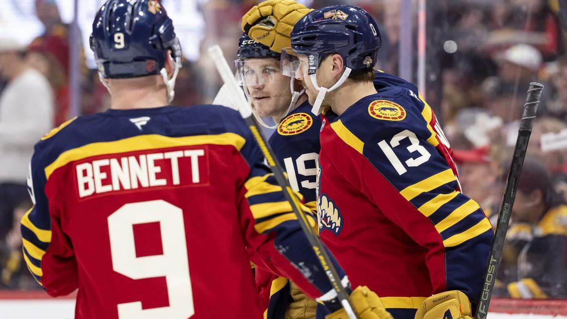 Olympians lead Florida Panthers to much-needed win over Boston Bruins