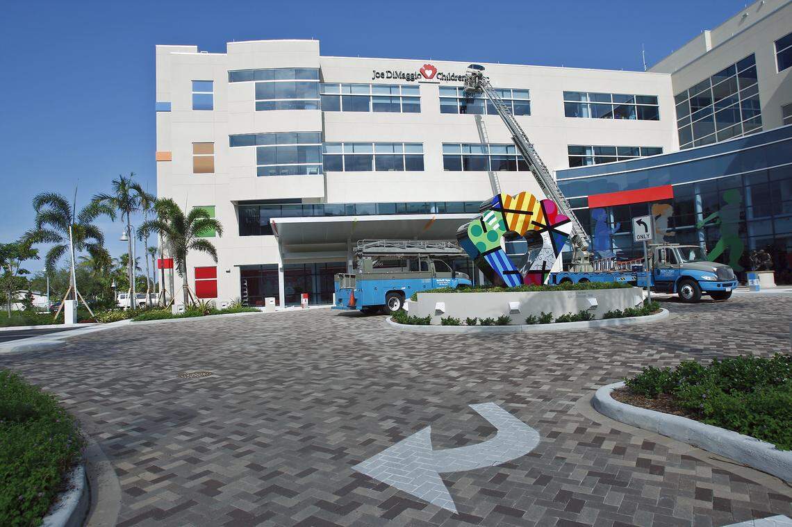 Joe DiMaggio Children’s Hospital in Hollywood has seen its number of pediatric patients with COVID-19 soar in recent weeks.