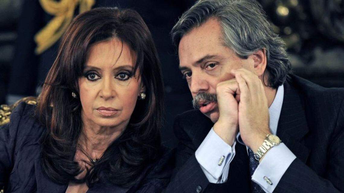 In 2008, Argentina’s then-President Cristina Fernandez de Kirchner conferred with Chief of Cabinet Alberto Fernandez. He now is running for president with Fernandez on the ticket for vice president.