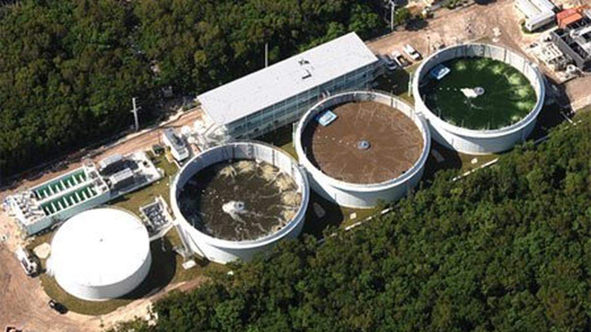 A Key Largo Wastewater Treatment District sewage treatment plant.