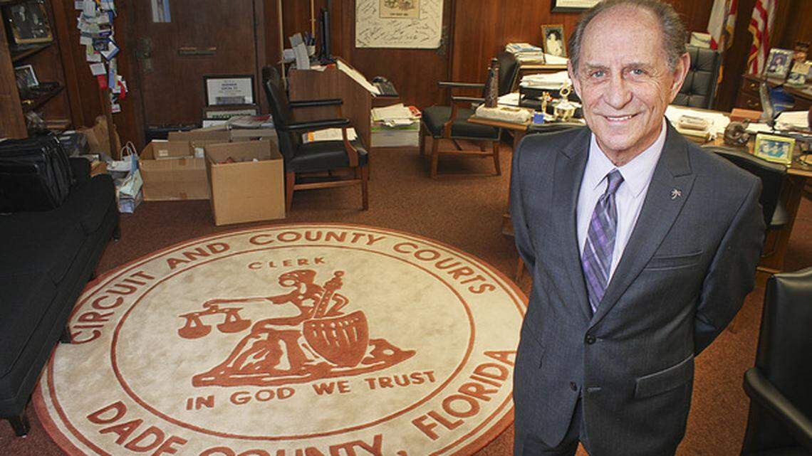 Harvey Ruvin, Miami-Dade’s clerk of the courts, was reelected on Tuesday, Nov. 3, 2020.