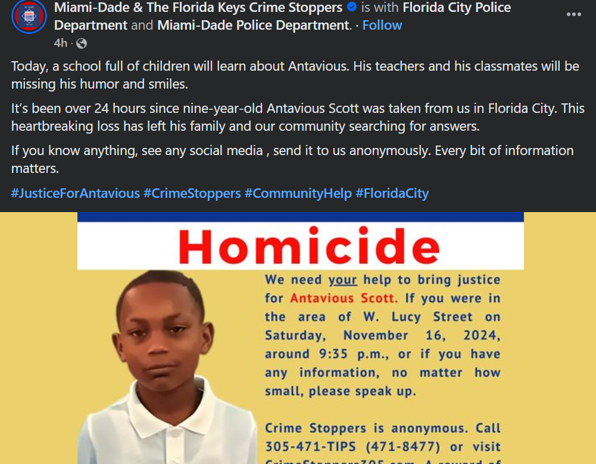 Local police departments express dismay over Antavious Scott’s death.