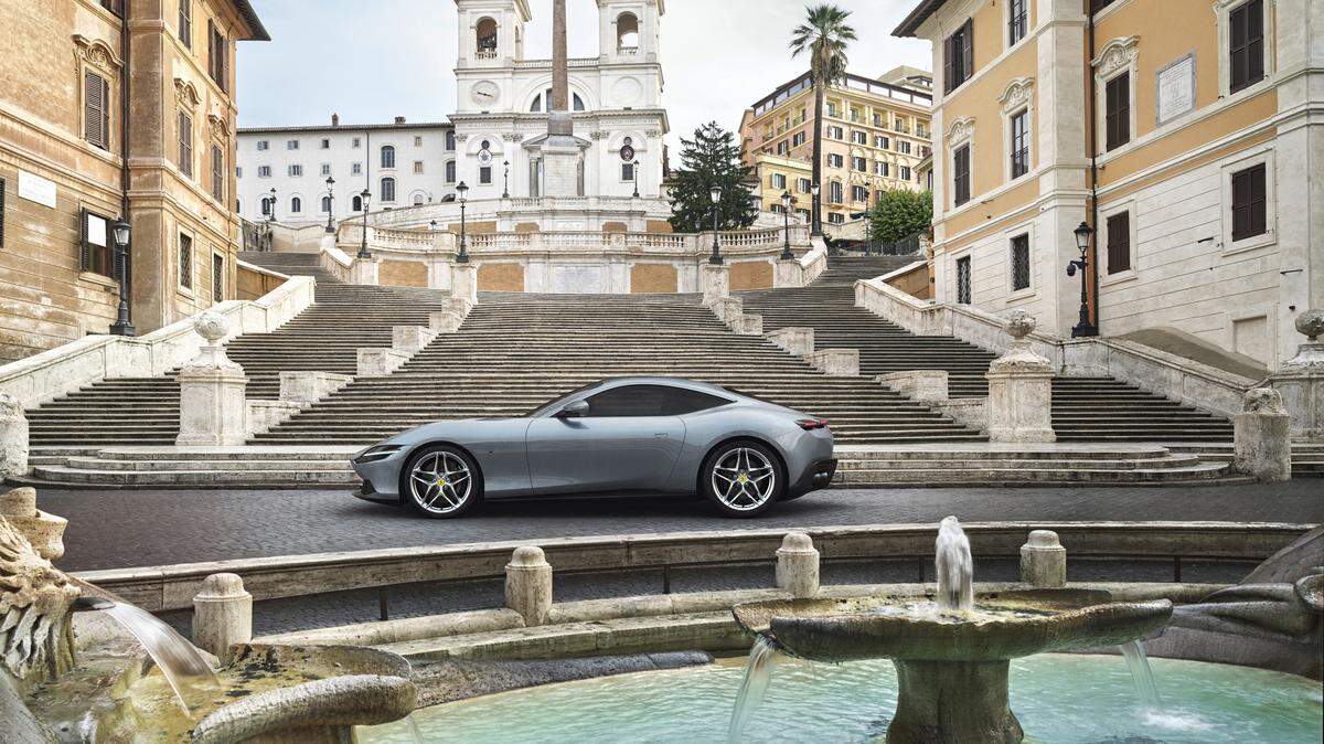 A Ferrari Roma in 2021. The 2021 and 2022 year models have been recalled.