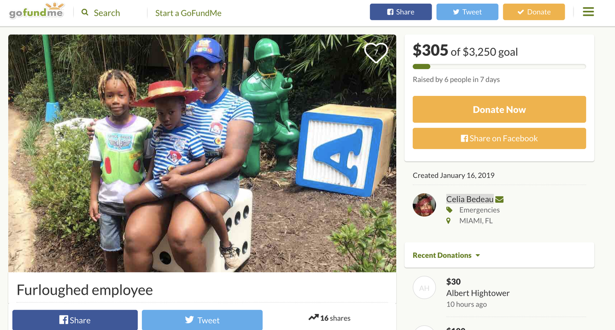 Celia Bedeau’s GoFundMe page.